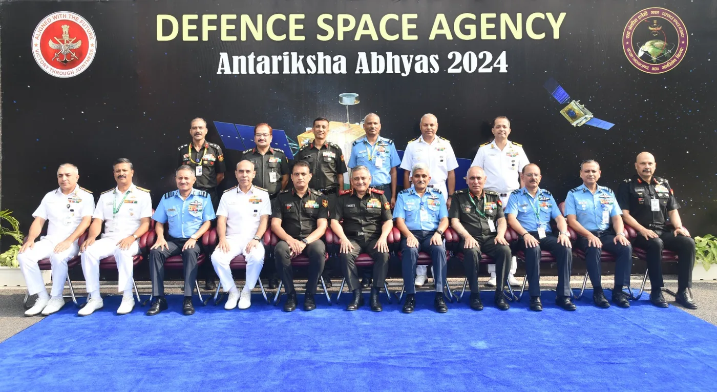Defence Space Agency Exercise Antariksha Abhyas 2024 military space and cyber deterrence simulation