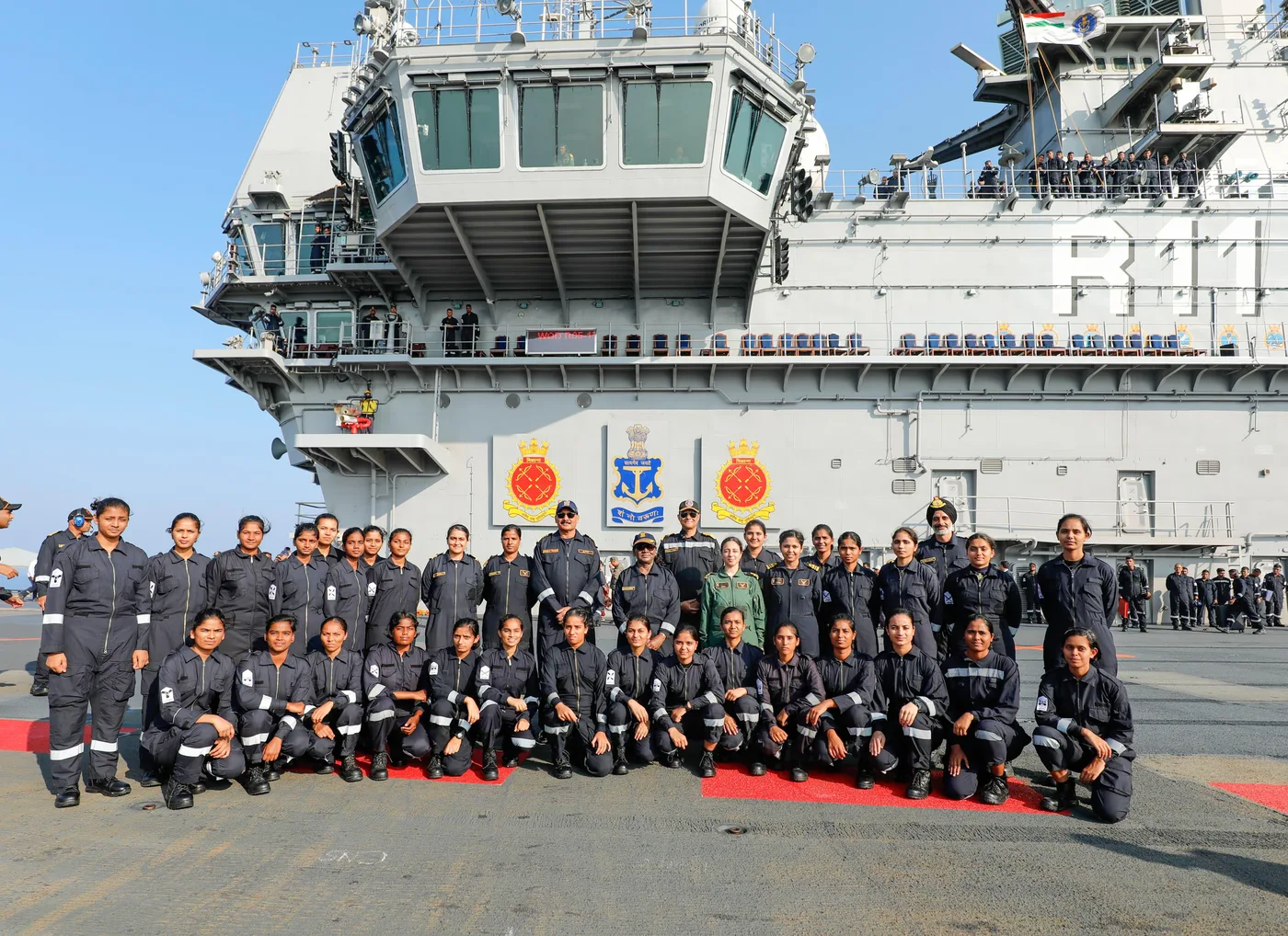 Indigenous Aircraft Carrier INS Vikrant Carrier Battle Group formation in the Indian Ocean Region
